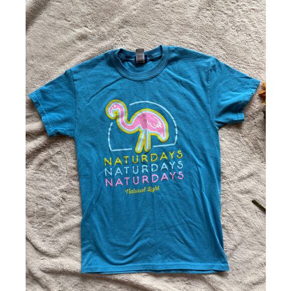 Blue Naturday Graphic T-Shirt - Picture 1 of 4
